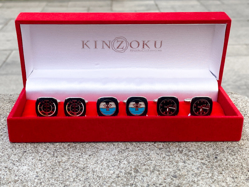 Kinzoku Enamel Cufflinks Flight collection