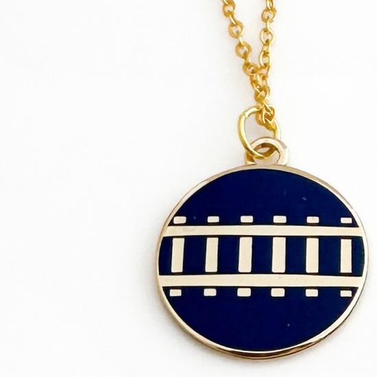 Railway Navy Necklace