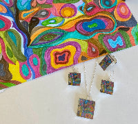 jewelry made with Aquarella artwork 
