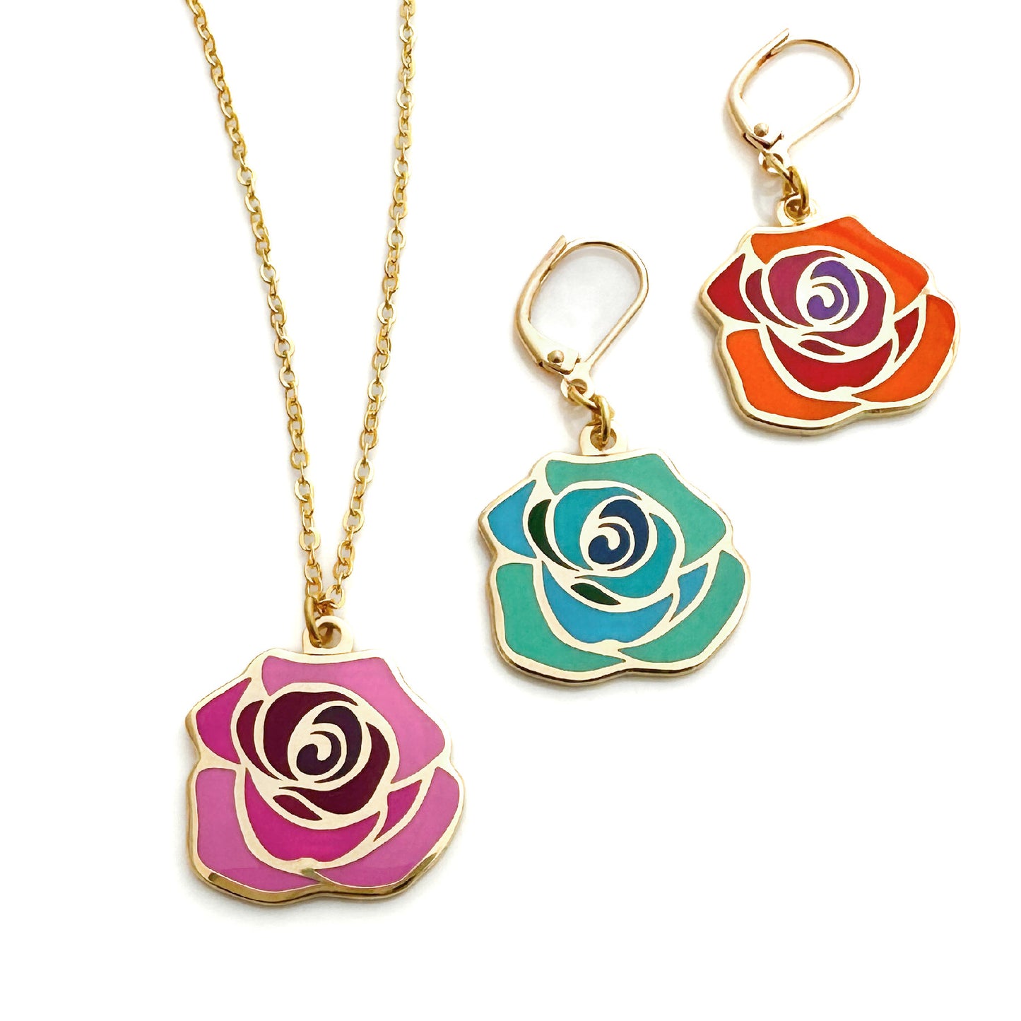 Rose jewelry set