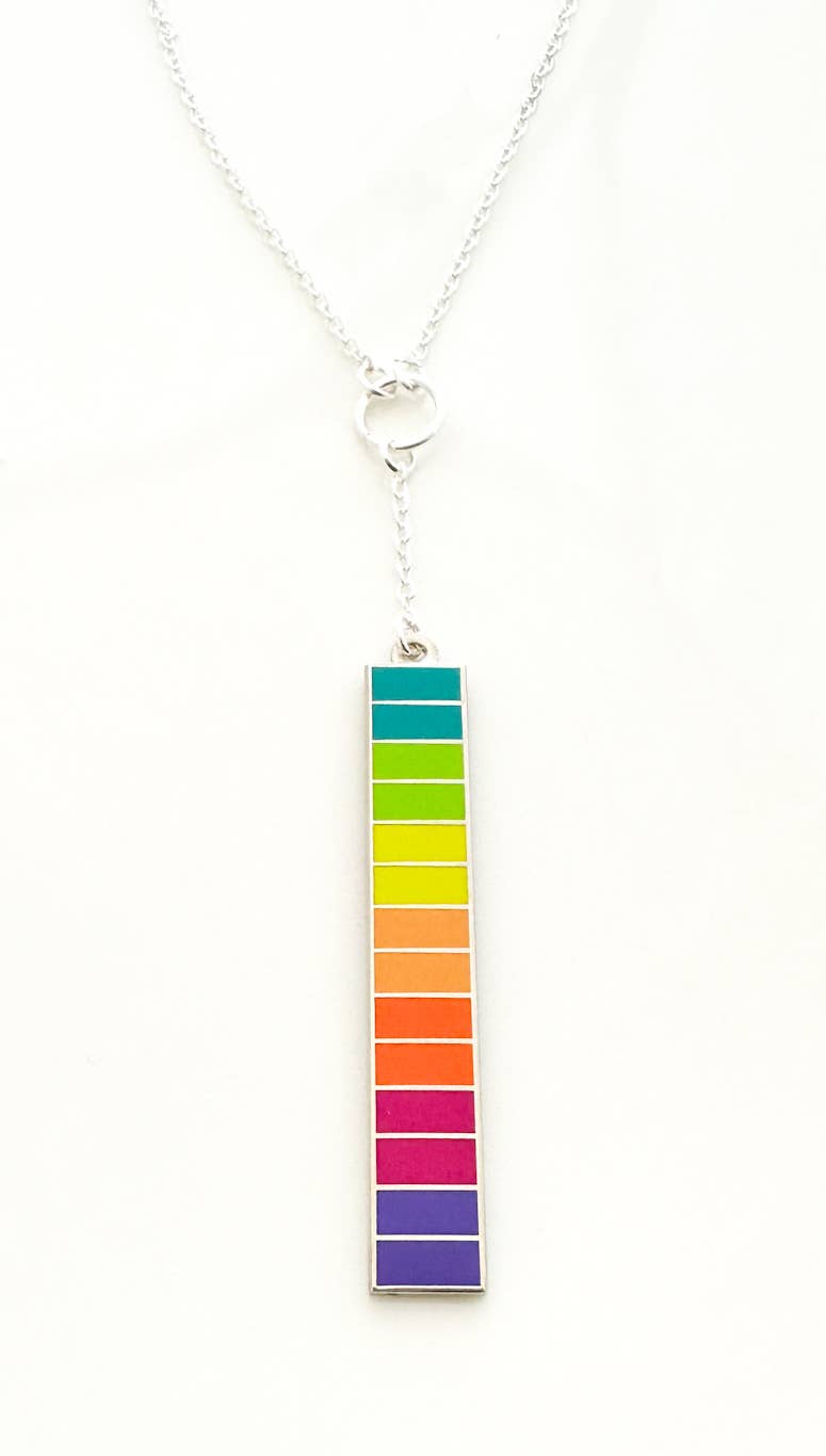 Silver Jewelry, rainbow necklace