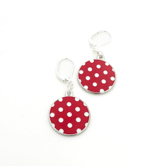 Rosie the Riveter Earrings inspired by the iconic red bandana and symbol of women's empowerment, featuring a vibrant design that celebrates strength and resilience, perfect for adding a bold statement to any outfit.