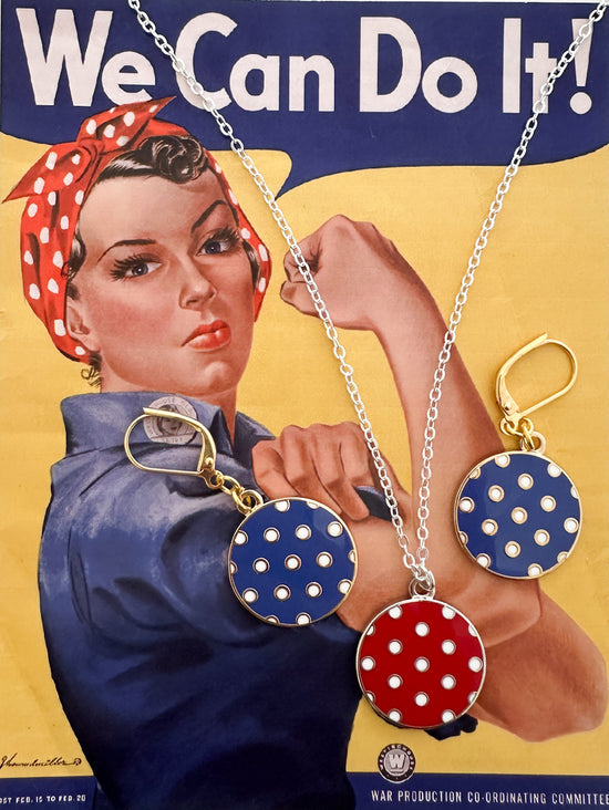 Rosie The Riveter Necklace