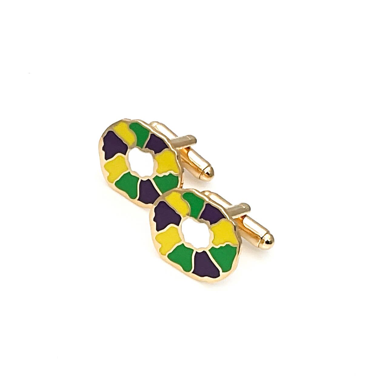 King Cake Cufflinks