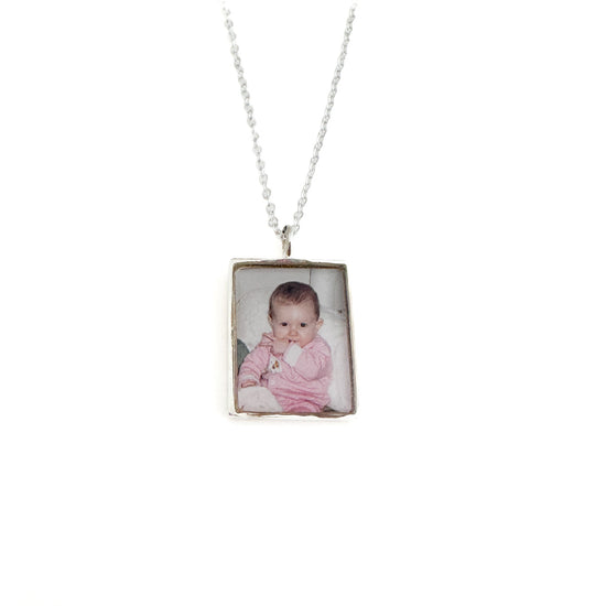 baby photo necklace