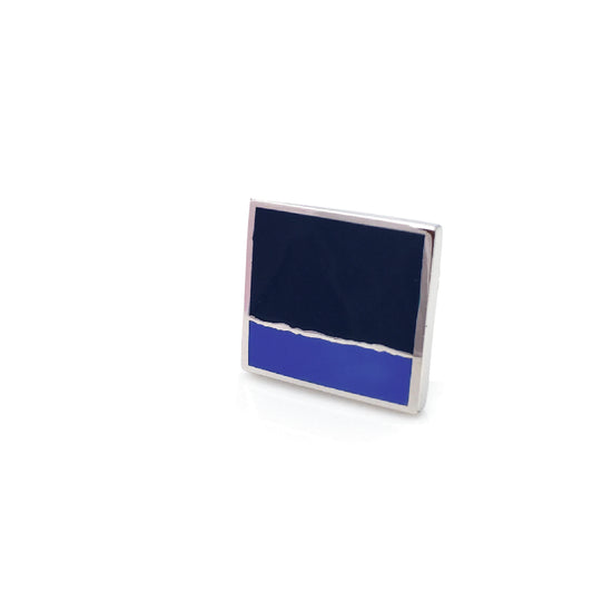 Accesories for men modernism pin in blues
