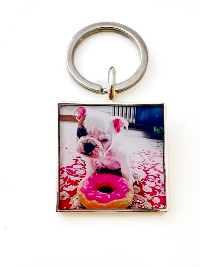 Keychain made with your pet photo
