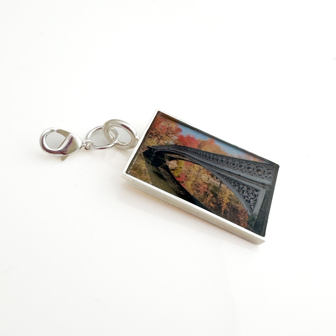 rectangular charm made with your photo 