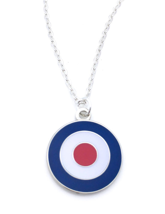 Enamel necklace with the spitfire symbol